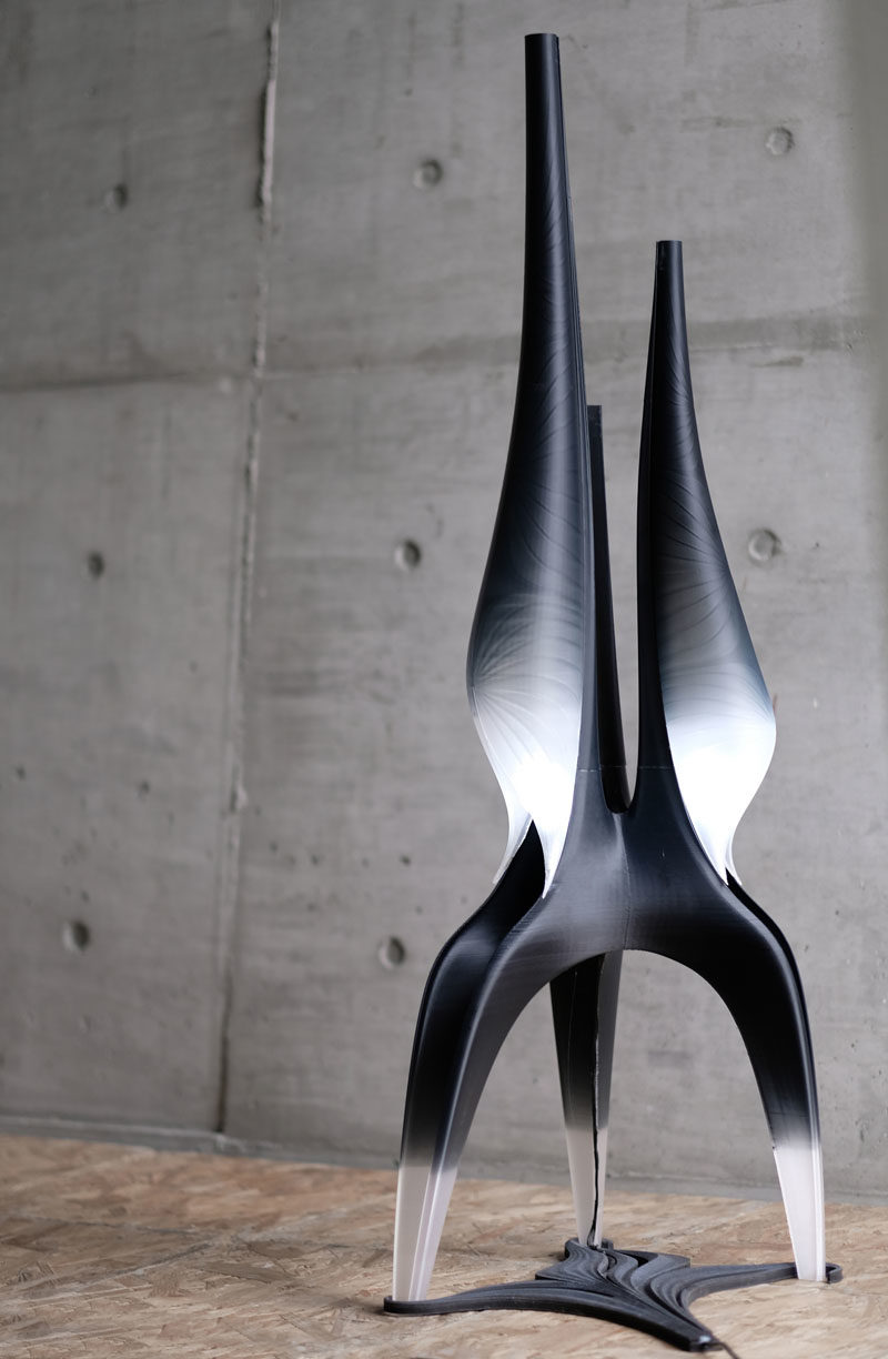 Торшер Calla Noir от Kane Yanagawa & amp; Эхо Чен - Премия за дизайн - #FloorLamp #Lighting #Desgin