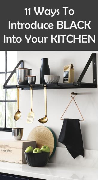 Вот 11 способов добавить черный цвет на вашу кухню.