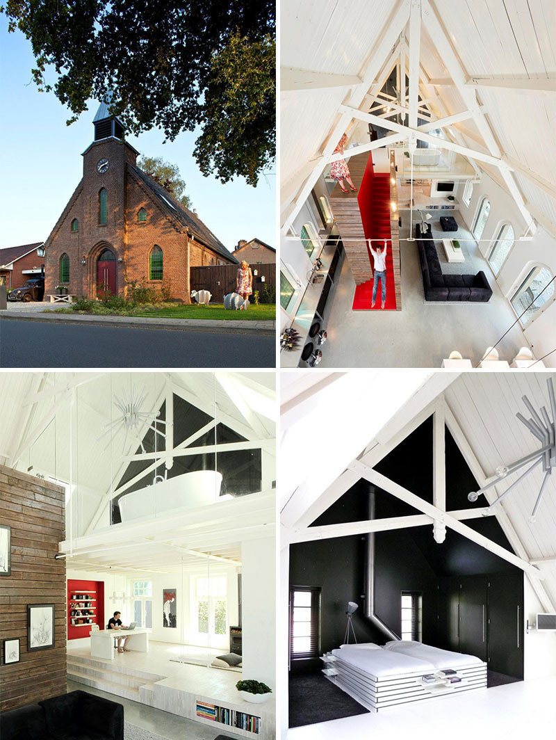 8 потрясающих примеров церквей, которые стали современными домами