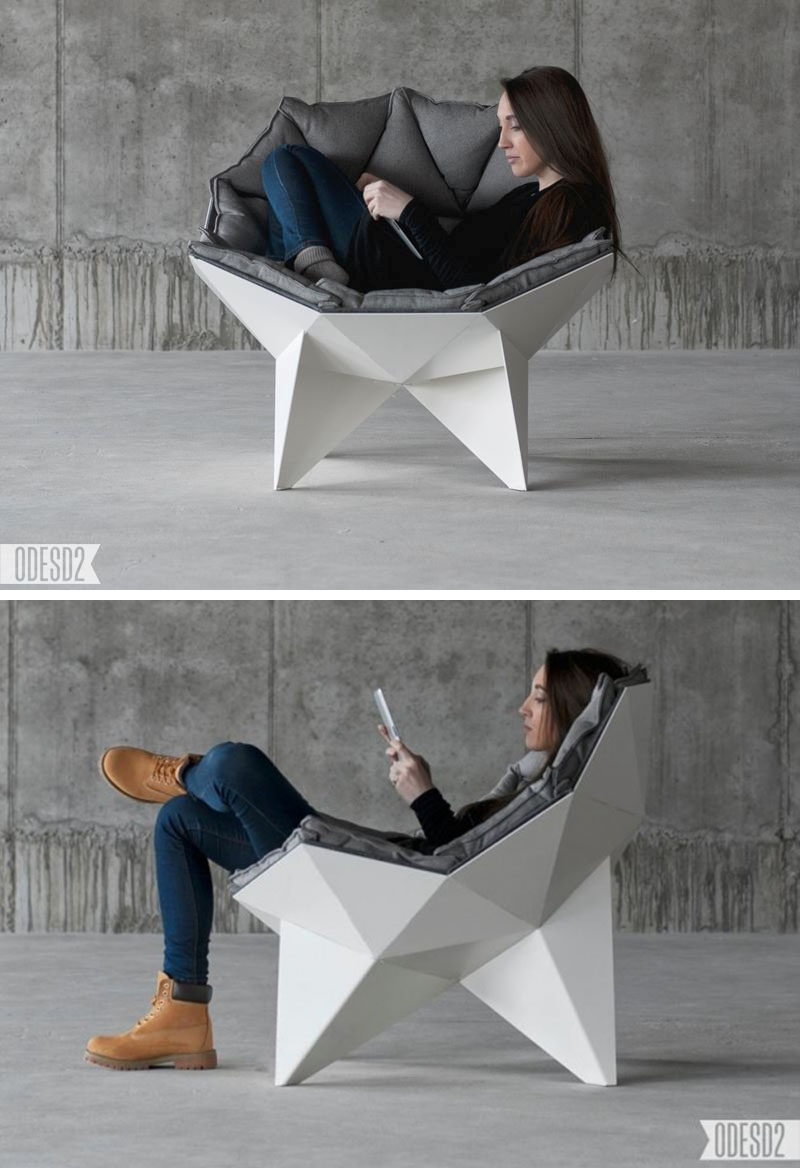 12 удобных стульев, идеально подходящих для отдыха // Геометрическая и куполообразная форма этого стула позволяет вам перемещаться и менять положение, поэтому вам всегда будет комфортно.