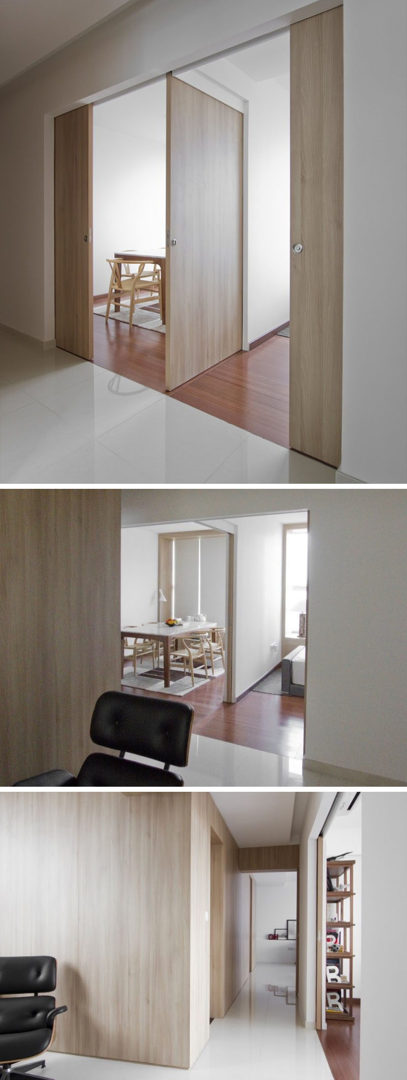 Идеи дизайна интерьера - 5 альтернативных вариантов дверного проема // Карманные двери
