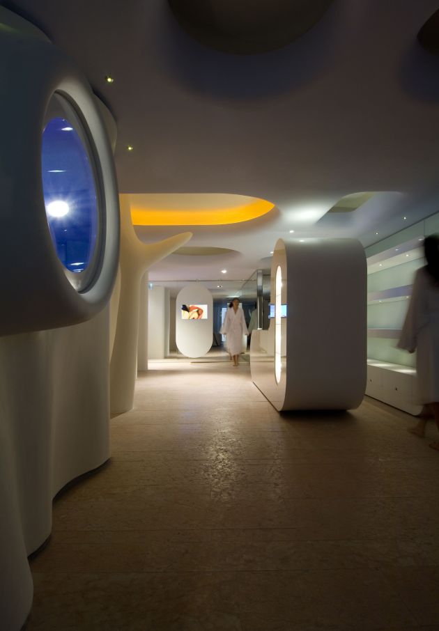 Итальянский архитектор Симоне Микели спроектировал оздоровительный центр в отеле Exedra Nice для отелей Boscolo в Ницце, Франция. #WellnessCentre # Архитектура # ИнтерьерДизайн