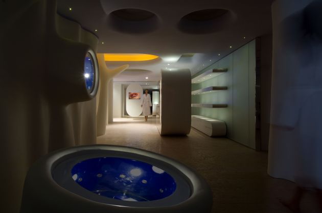 Итальянский архитектор Симоне Микели спроектировал оздоровительный центр в отеле Exedra Nice для отелей Boscolo в Ницце, Франция. #WellnessCentre # Архитектура # ИнтерьерДизайн