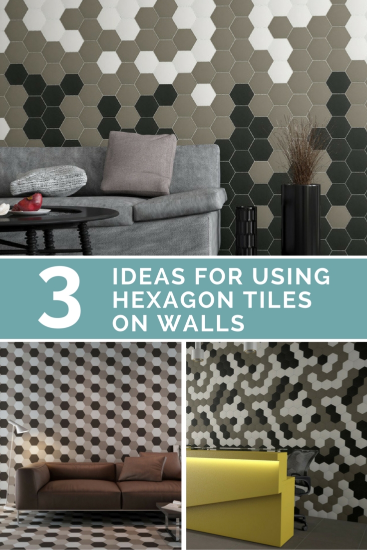 3 идеи использования шестигранной плитки на стенах