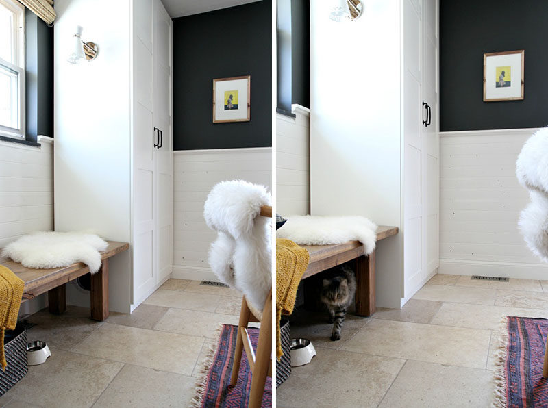 10 идей, как спрятать кошачий туалетный лоток // Превратите гардероб PAX Ikea в скрытый туалетный лоток.