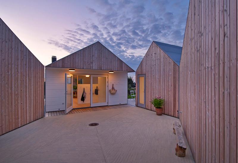 Этот дом в Дании - это на самом деле пять домиков в одном