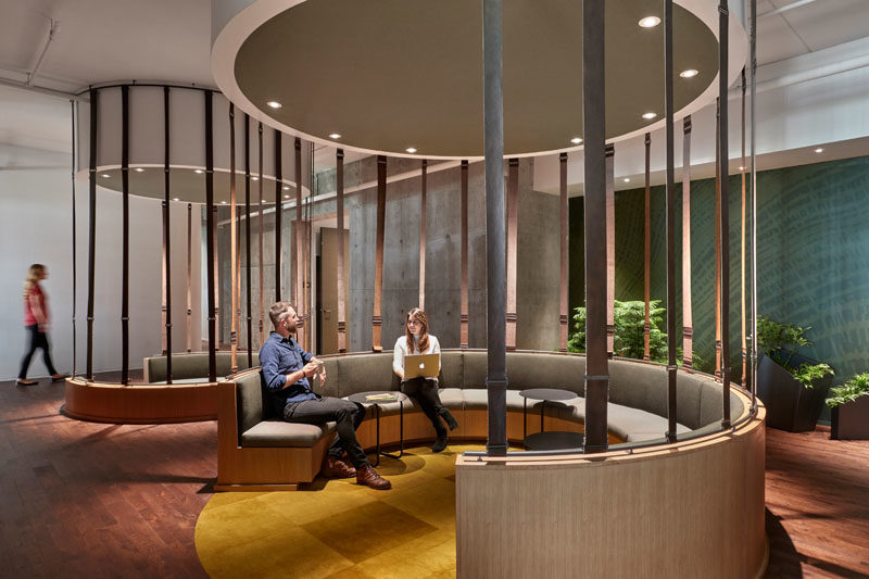 Идеи для рабочего места - Дизайн этого современного места для сидения был вдохновлен Кольцами Феи, найденными в лесу. # Дизайн рабочего места # Дизайн офиса # Дизайн сиденья # Коммунальные сиденья # Дизайн интерьера