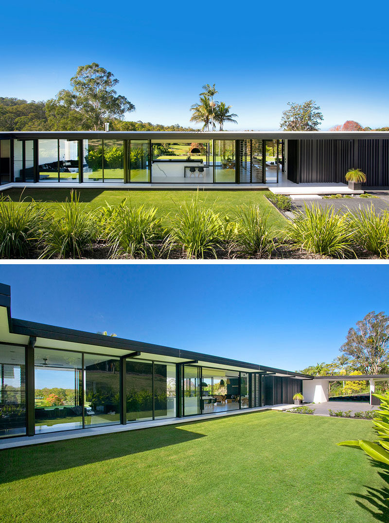 Этот австралийский дом, вдохновленный простотой и изысканностью современной архитектуры середины века, представляет собой одноуровневый дизайн и просторный по своей планировке.