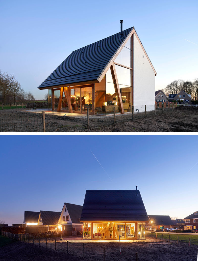 Рууд Виссер и Фуми Хосино из RV Architecture недавно завершили «Barnhouse Werkhoven», современный амбар в Нидерландах, вдохновленный домами-каталогами. #BarnStyleHouse #ModernBarnHouse #Architecture 