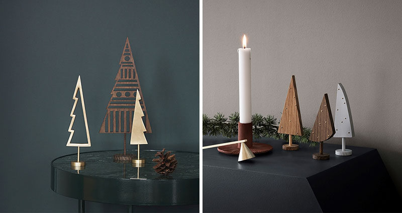 30 современных идей рождественского декора для вашего дома // Эти зимние елки - идеальное сочетание минимализма и праздника.