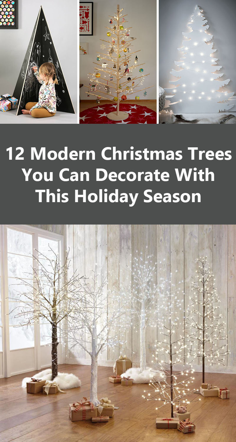 12 современных елок, которые можно украсить в этот праздничный сезон