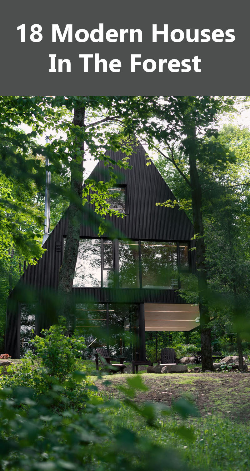 18 Современный дом в лесу