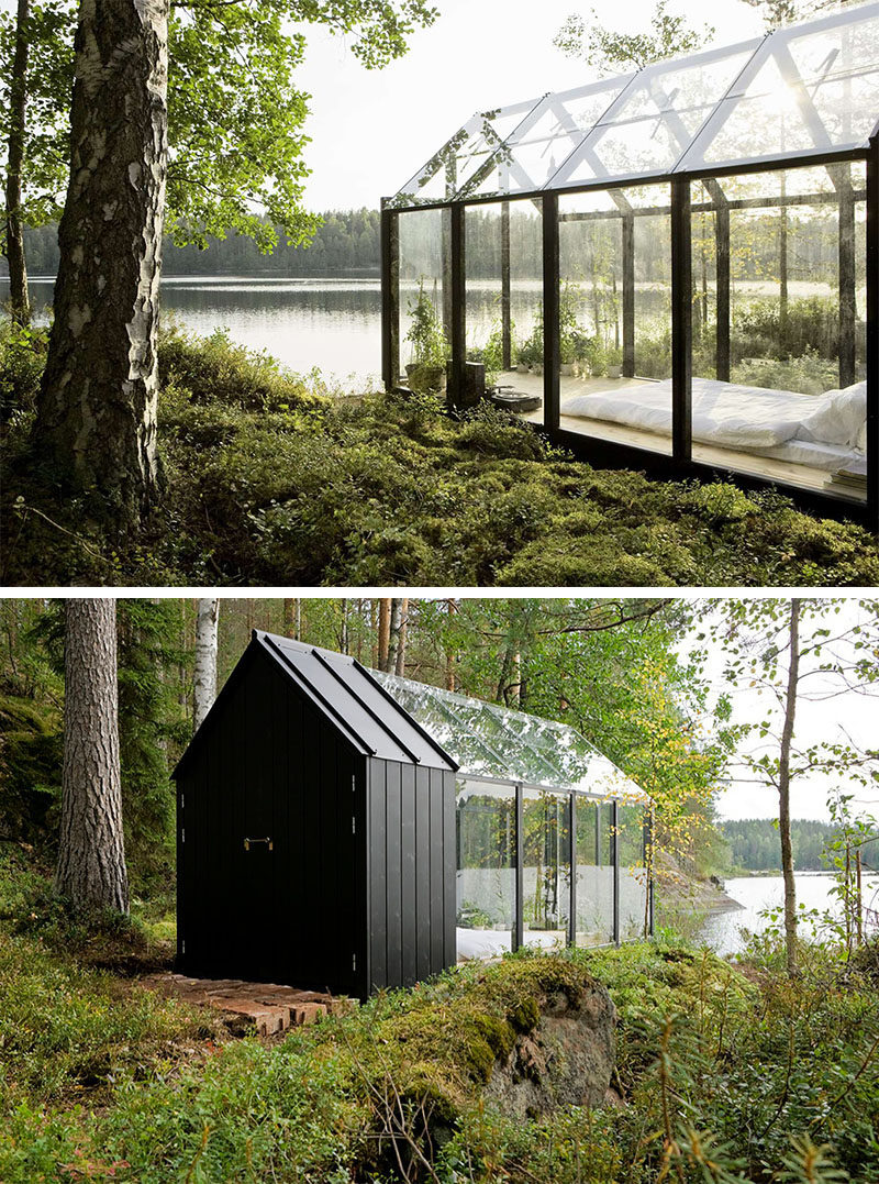 Вилле Хара из Avanto Architects вместе с Линдой Бергрот спроектировали модульную тепцу с навесом, которую можно использовать как яркий садовый оазис 