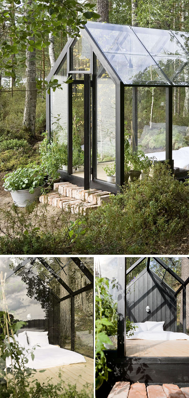 Вилле Хара из Avanto Architects вместе с Линдой Бергрот спроектировали модульную тепцу с навесом, которую можно использовать как яркий садовый оазис 