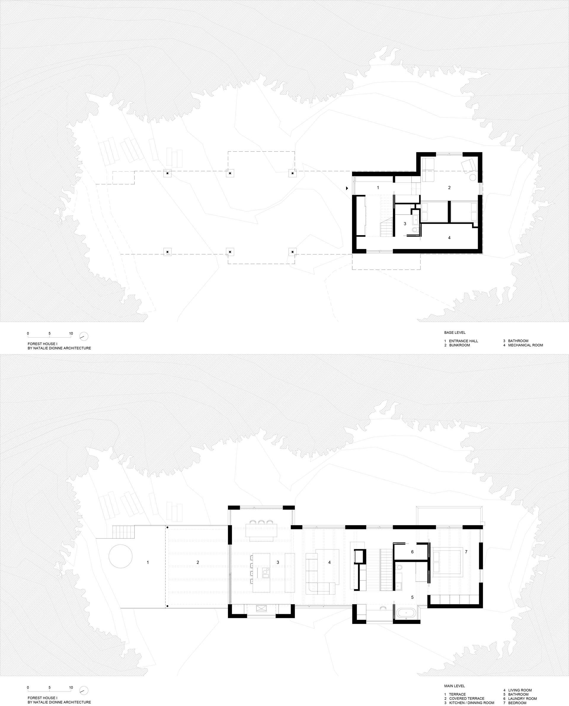 План современного двухэтажного дома.
