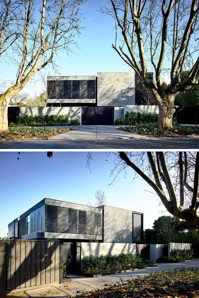  AGUSHI Construction вместе с архитекторами и дизайнерской фирмой Workroom завершили строительство нового дома с 4 спальнями в Мельбурне, Австралия. #ModernHouse #ModernArchitecture 