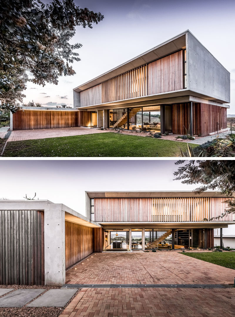  Bloc Architects спроектировали «Лесной дом», современный дом, расположенный в эксклюзивном лесном поместье в Дурбане, Южная Африка. #ModernArchitecture #ModernHouse #HouseDesign 