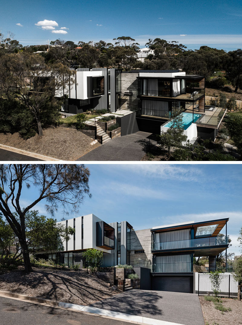  Австралийская компания Megowan Architectural недавно завершила строительство нового современного дома в приморском пригороде Маунт-Элиза. #ModernArchitecture #ModernHouse 