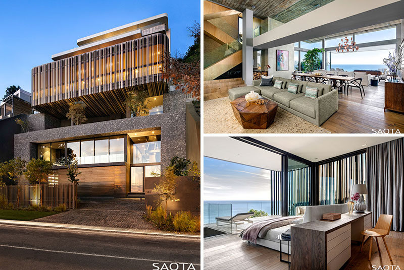  Архитектурная фирма SAOTA спроектировала новый дом в Кейптауне, Южная Африка, с видом на Атлантический океан. #ModernArchitecture #ModernHouse 