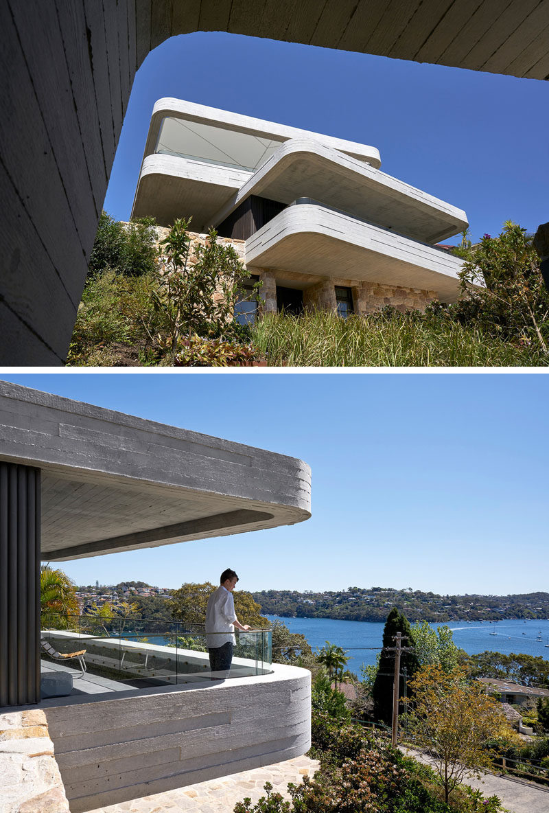  Luigi Rosselli Architects недавно завершили строительство нового современного дома в Сиднее, Австралия, дизайн которого вдохновлен стопкой книг на столе. # Архитектура # Современный дом # Бетон 