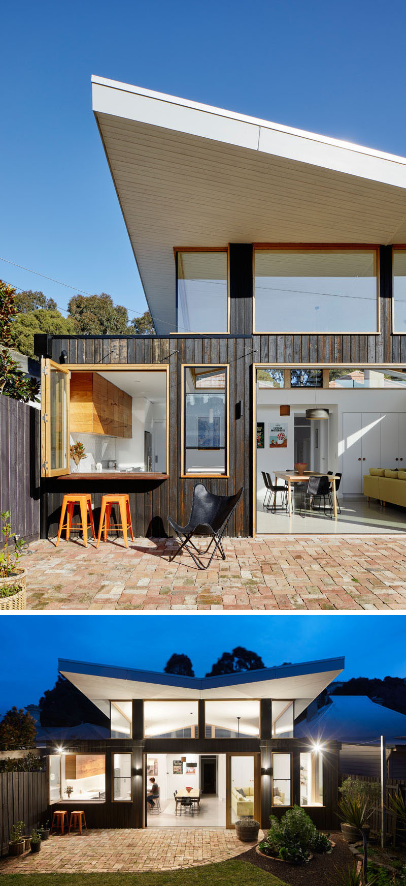  Ben Callery Architects вместе со строительной компанией Truewood Construction спроектировали и завершили современную пристройку к дому в Мельбурне, Австралия, владельцы которого хотели открыть заднюю часть дома, чтобы наслаждаться солнцем. #ModernHouseExtension # Roof #ModernRoof #Architecture 