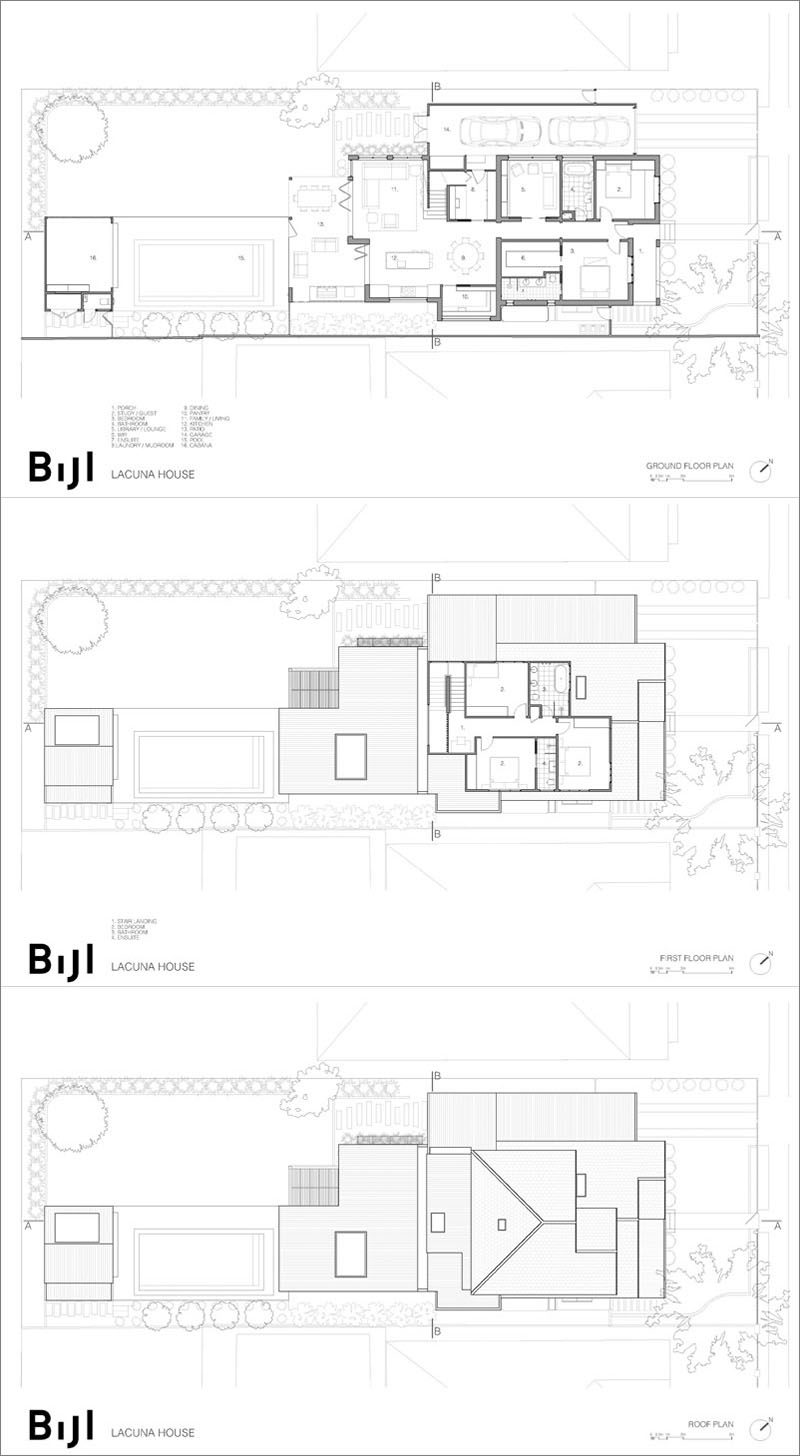 Bijl Architecture спроектировала современную пристройку для «Дома Лакуны», который находится в Сиднее, Австралия. #FloorPlan # Архитектура