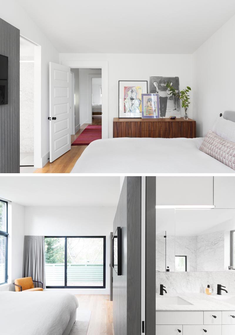Когда компания Best Practice Architecture ремонтировала дом в Сиэтле, штат Вашингтон, они решили добавить новую и современную главную спальню с балконом, гардеробной и ванной комнатой. #MasterSuiteIdeas #ModernBedroom