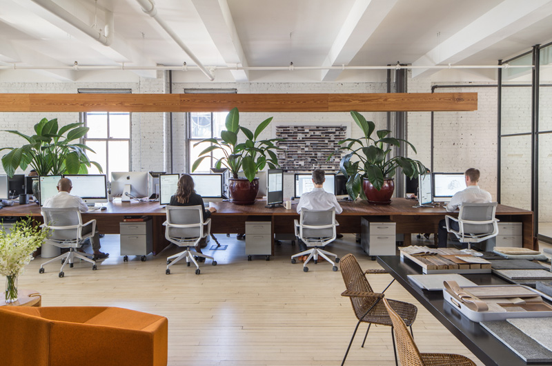 Современный офисный дизайн в Нью-Йорке
