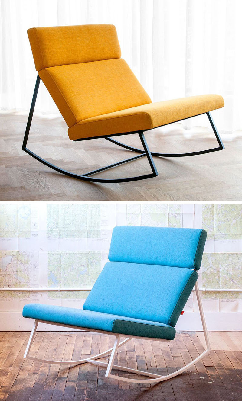 Эти кресла-качалки бывают забавных цветов, чтобы придать им более современный вид и вписаться в любой современный дом. # МодернКресло # Кресло # СидениеДизайн # МебельныйДизайн