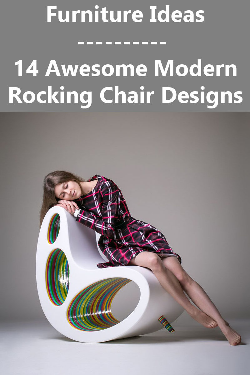 Идеи мебели - 14 потрясающих современных дизайнов кресел-качалок
