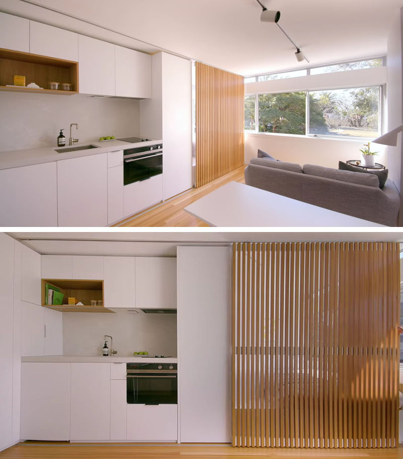 Идеи небольших квартир - Архитектор Брэд Шварц спроектировал небольшую квартиру площадью 258 квадратных футов (24 кв.м) в Сиднее, Австралия. # МикроКвартира # МаленькаяКвартира # Дизайн квартиры # МаленькаяЖизнь # КрошечнаяЖизнь
