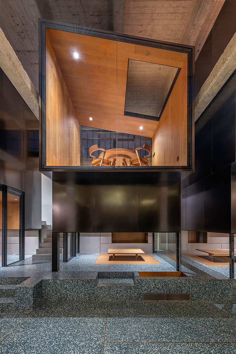  В этом современном чайхане есть многоэтажные комнаты, позволяющие небольшим группам уединиться, чтобы насладиться ритуалом чая. #ModernTeahouse # Архитектура 