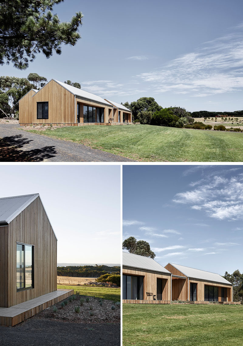  Tom Robertson Architects спроектировали «Дом с двумя павильонами», современный дом, расположенный на территории викторианской береговой линии Австралии. # Архитектура # Современный Дом # Австралийская Архитектура 