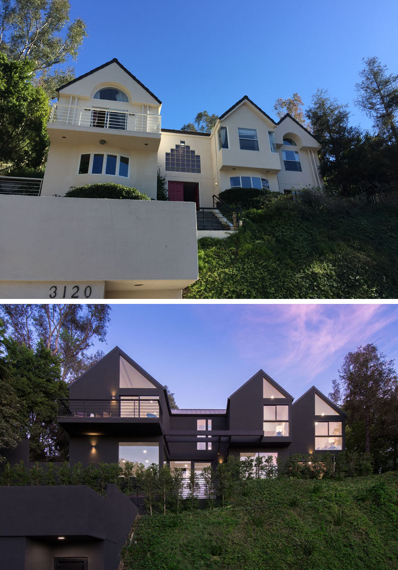 Компания AUX Architecture недавно завершила современный ремонт дома на Голливудских холмах, который ранее неоднократно подвергался ремонту с момента постройки в 1989 году. #ModernRenovation #HouseRenovation