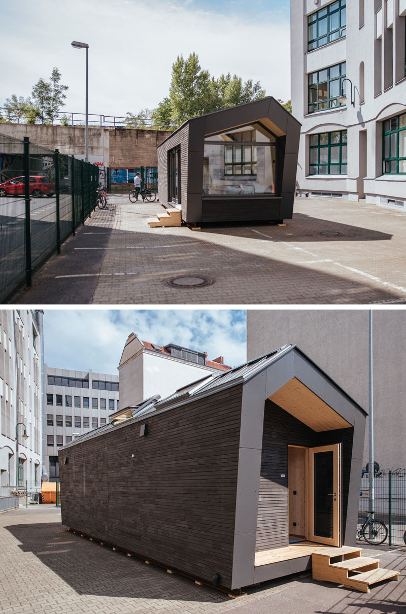  Команда дизайнеров создаст Cabin Spacey, небольшой городской домик в Берлине, Германия, который предлагает альтернативным вариантом типичным съемным помещением на неиспользуемой крыше, городской пустыре или парковке. #SmallCabin #SmallLiving #UrbanCabin 
