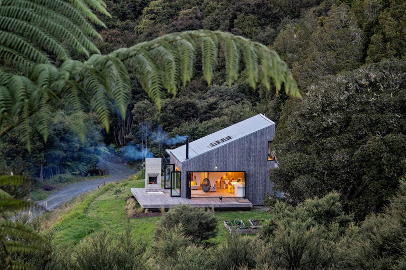Современный деревянный дом в Новой Зеландии, 10 фото