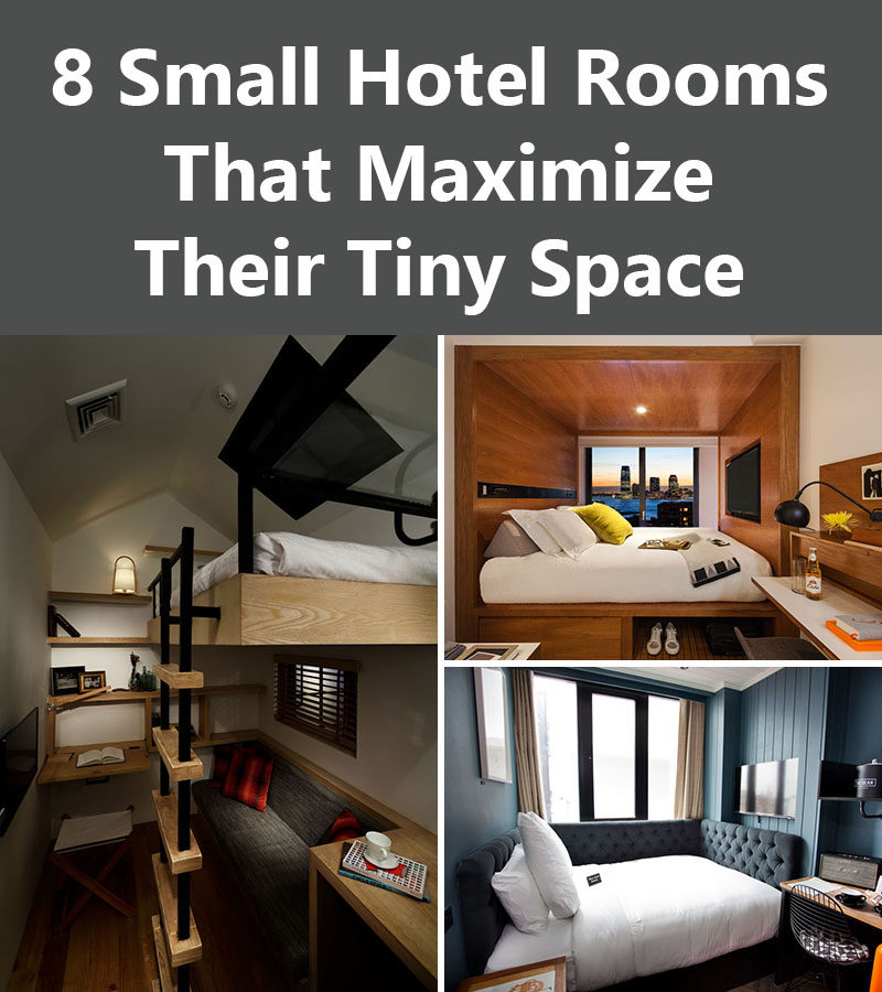 8 небольших гостиничных номеров, которые занимают крохотное пространство