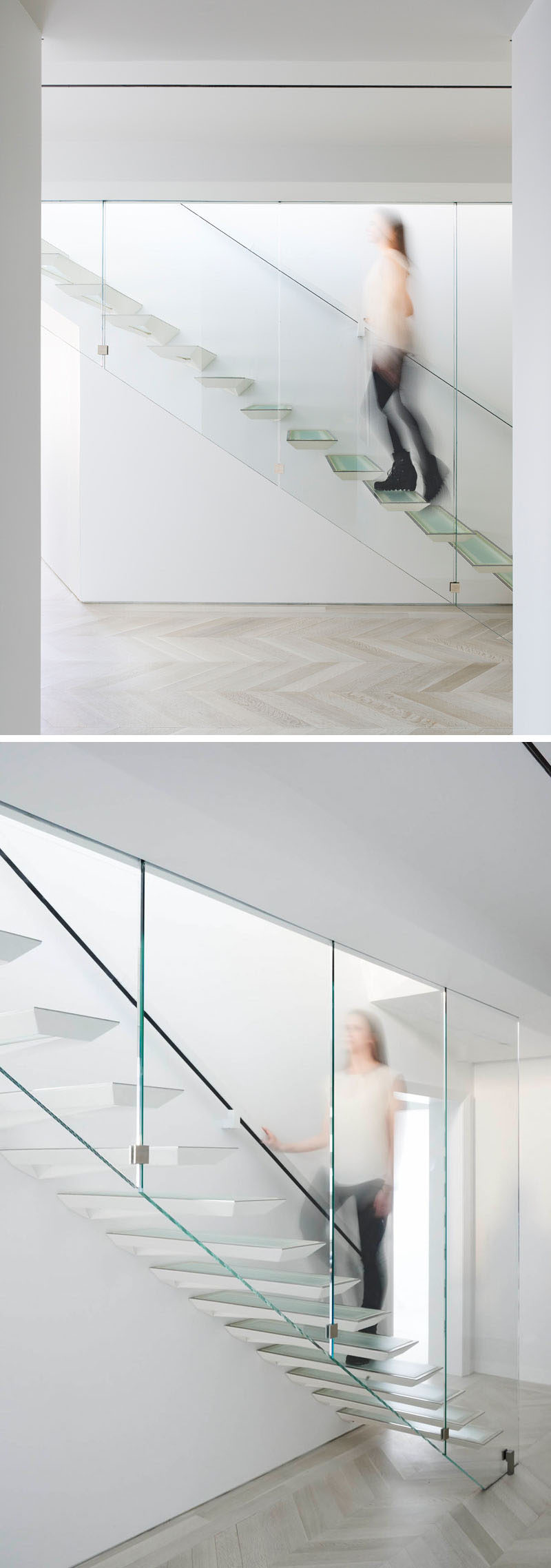 Идея современного дизайна лестницы - эти лестницы были вдохновлены японской форма складывания бумаги. 