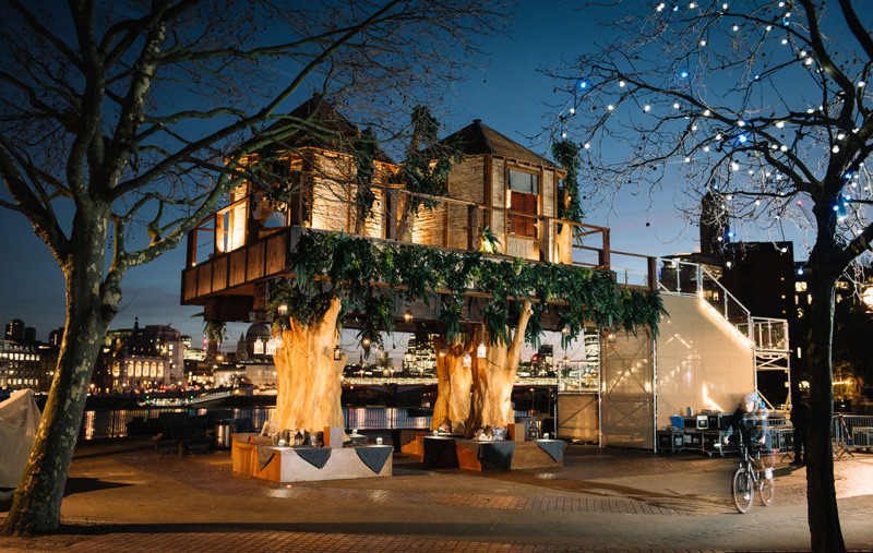 Домик на дереве в африканском стиле в Лондоне