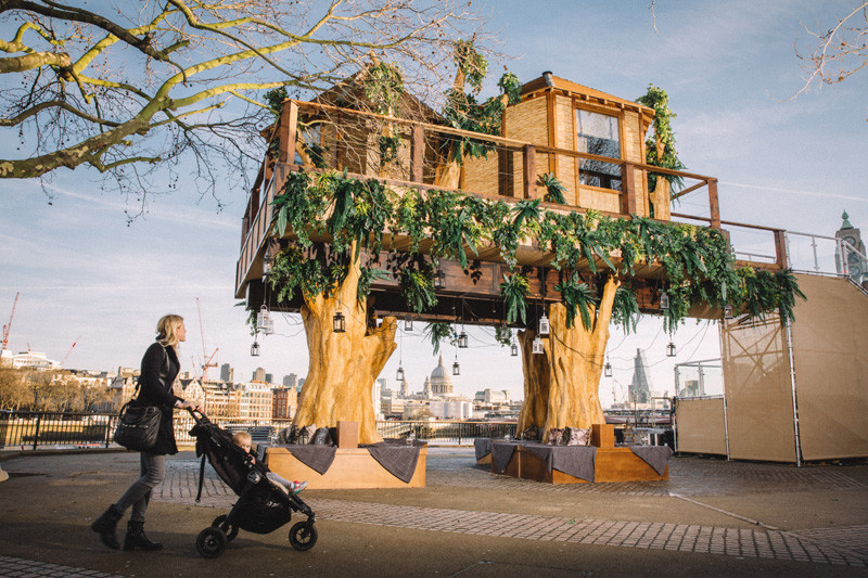 Домик на дереве в африканском стиле в Лондоне