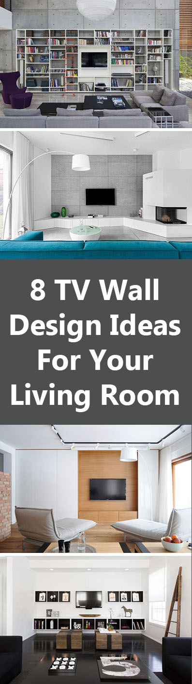 8 идей дизайна телевизионных стен для вашей гостиной